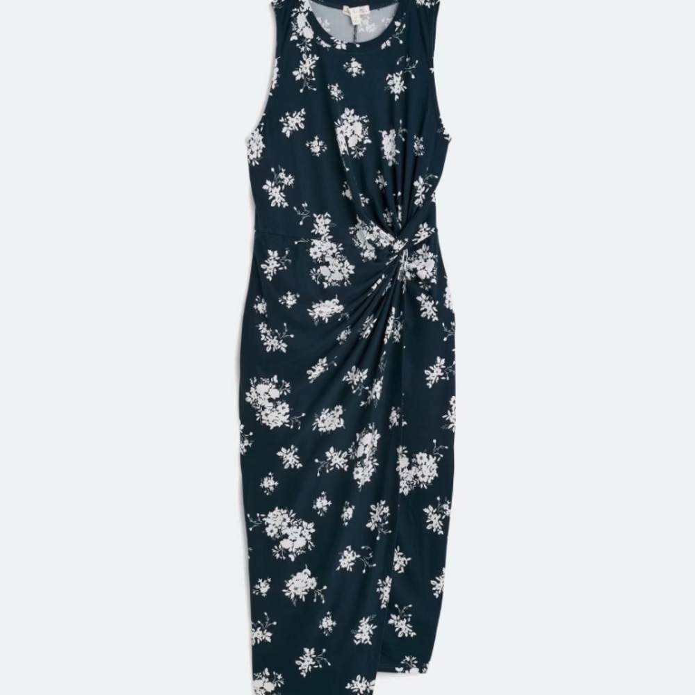 Floral Sleeveless Midi Dress